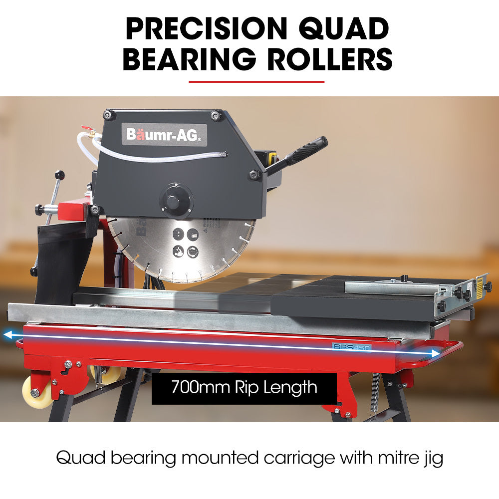 BAUMR-AG 2200W 450mm 18" Brick & Masonry Table Saw, Electric Tile Concrete Cutting, with Stand - Image 8