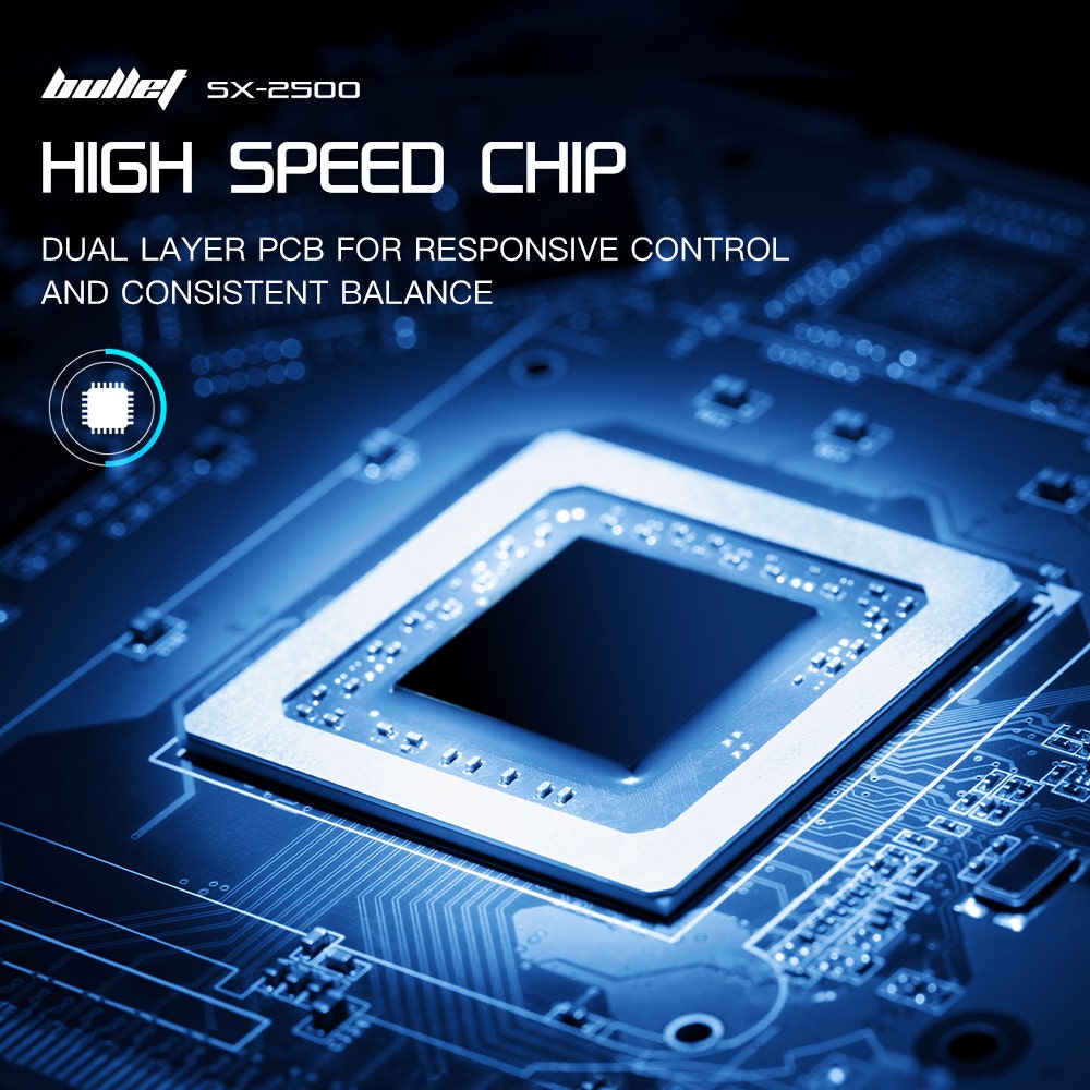 BULLET SX-2500 Hoverboard Scooter, 500W Brushless, UL Certified, AU Compliant, 6.5-inch Off-Road Style Tyres, Superior Self Balancing System, LED Lights, Blue - Image 7