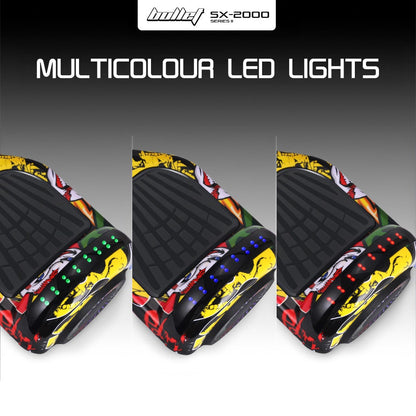 BULLET SX-2000 Hoverboard Scooter, 500W Brushless, UL Certified, AU Compliant, Superior Self Balancing System, LED Lights, Hip Hop Design - Image 5