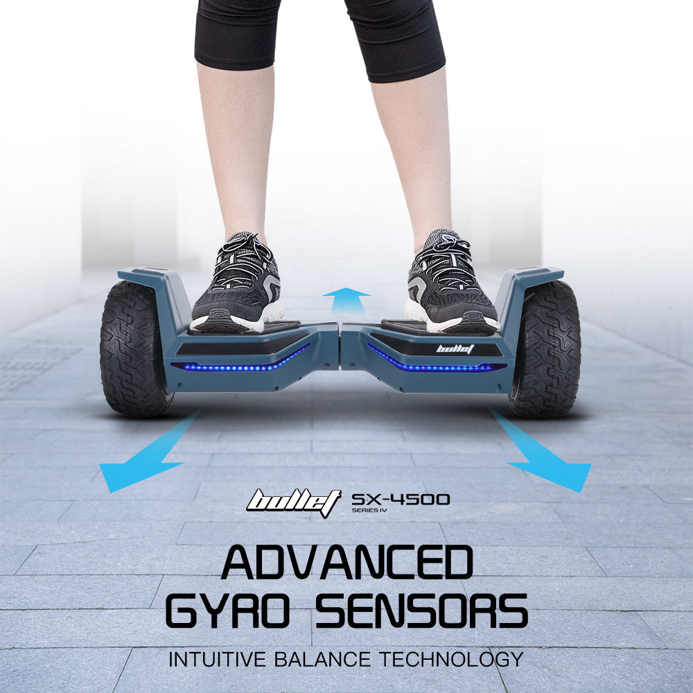 BULLET SX-4500 Hoverboard Scooter, 700W Brushless, UL Certified, AU Compliant, 8.5" Wheels, Superior Self Balancing System, LED Lights, Carry Bag, Navy Blue - Image 4