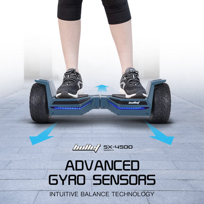 BULLET SX-4500 Hoverboard Scooter, 700W Brushless, UL Certified, AU Compliant, 8.5" Wheels, Superior Self Balancing System, LED Lights, Carry Bag, Navy Blue - Image 4