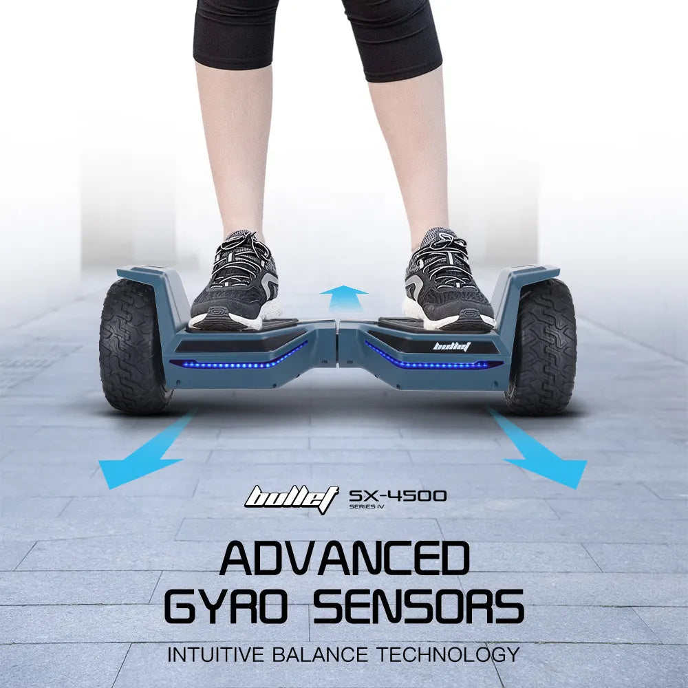 BULLET SX-4500 Hoverboard Scooter, 700W Brushless, UL Certified, AU Compliant, 8.5" Wheels, Superior Self Balancing System, LED Lights, Carry Bag, Navy Blue - Image 5