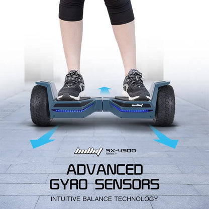 BULLET SX-4500 Hoverboard Scooter, 700W Brushless, UL Certified, AU Compliant, 8.5" Wheels, Superior Self Balancing System, LED Lights, Carry Bag, Navy Blue - Image 5