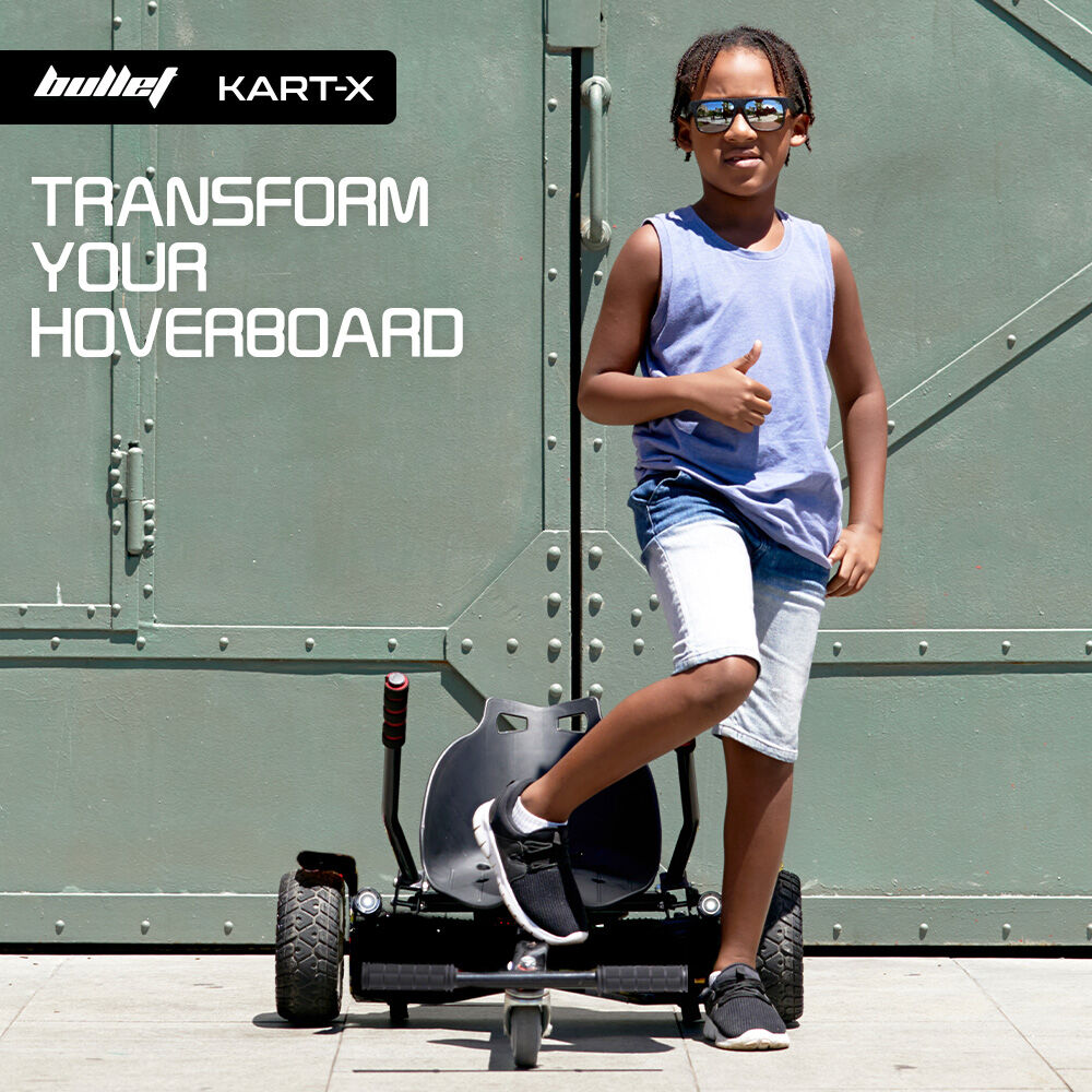 BULLET KART-X Hoverboard Seat Attachment, for 6.5" 8" 10" models, Adjustable Length Frame - Image 2