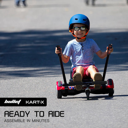 BULLET KART-X Hoverboard Seat Attachment, for 6.5" 8" 10" models, Adjustable Length Frame - Image 8