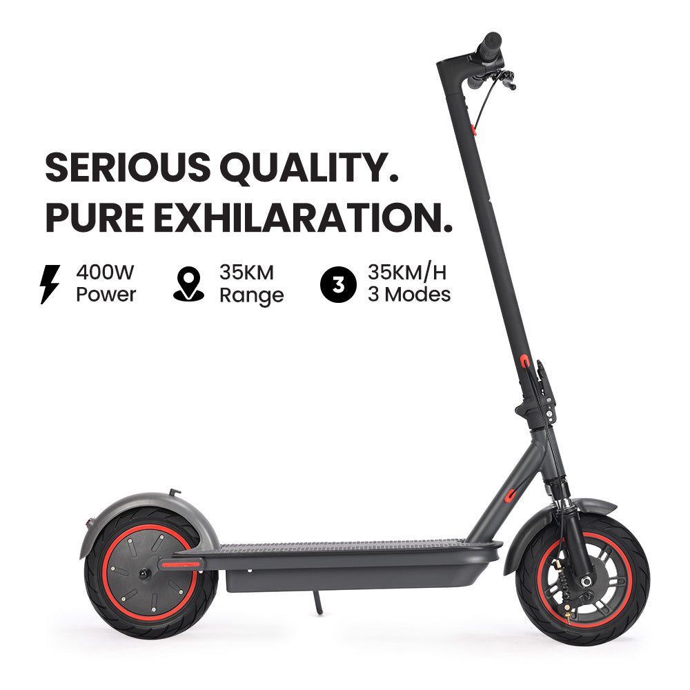 ALPHA Urban 10 Electric Scooter, 35km/h, Suspension, 35km Range, 10-Inch Wheels, Brushless Motor, Free APP, Motorised Commuter eScooter for Adults, Grey - Image 3
