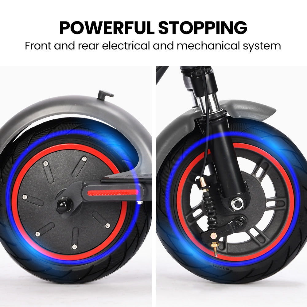 ALPHA Urban 10 Electric Scooter, 35km/h, Suspension, 35km Range, 10-Inch Wheels, Brushless Motor, Free APP, Motorised Commuter eScooter for Adults, Grey - Image 9