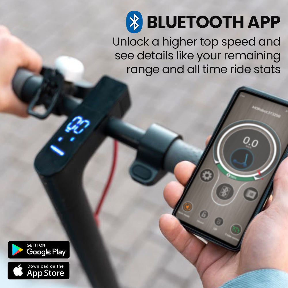 ALPHA Urban 10 Electric Scooter, 35km/h, Suspension, 35km Range, 10-Inch Wheels, Brushless Motor, Free APP, Motorised Commuter eScooter for Adults, Black - Image 4