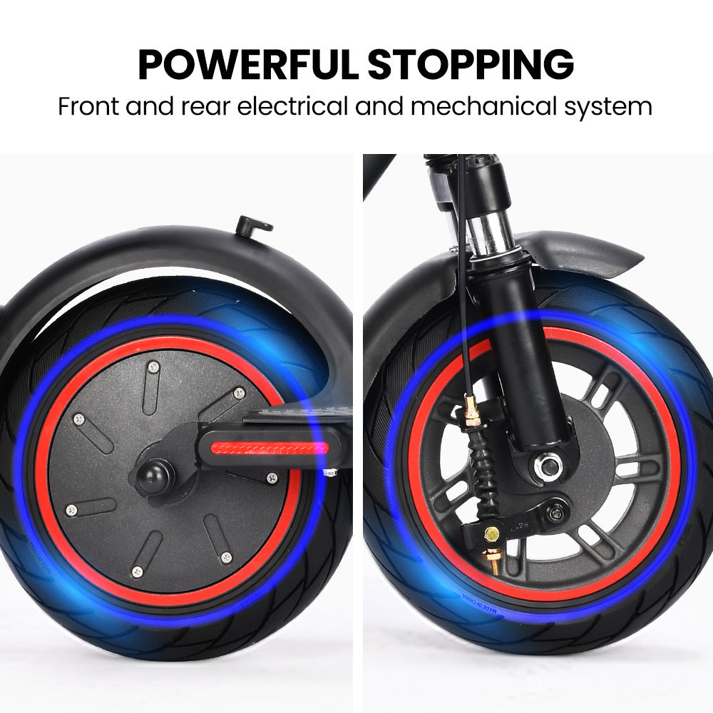 ALPHA Urban 10 Electric Scooter, 35km/h, Suspension, 35km Range, 10-Inch Wheels, Brushless Motor, Free APP, Motorised Commuter eScooter for Adults, Black - Image 9