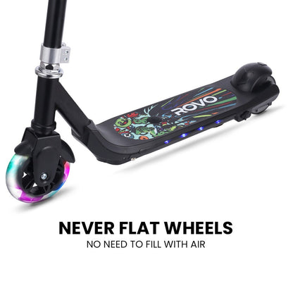 ROVO KIDS WhizKid Electric Scooter, Ages 5-11, Adjustable Height, AU Compliant, Lithium Battery, Brushless Motor, Black - Image 7