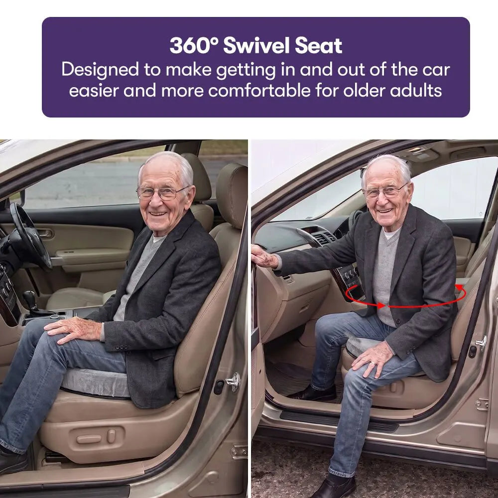 EQUIPMED 360° Swivel Car Seat Cushion with Anti Skid Base - Image 2