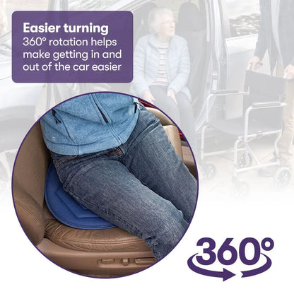 EQUIPMED 360° Swivel Car Seat Cushion, Blue - Image 2