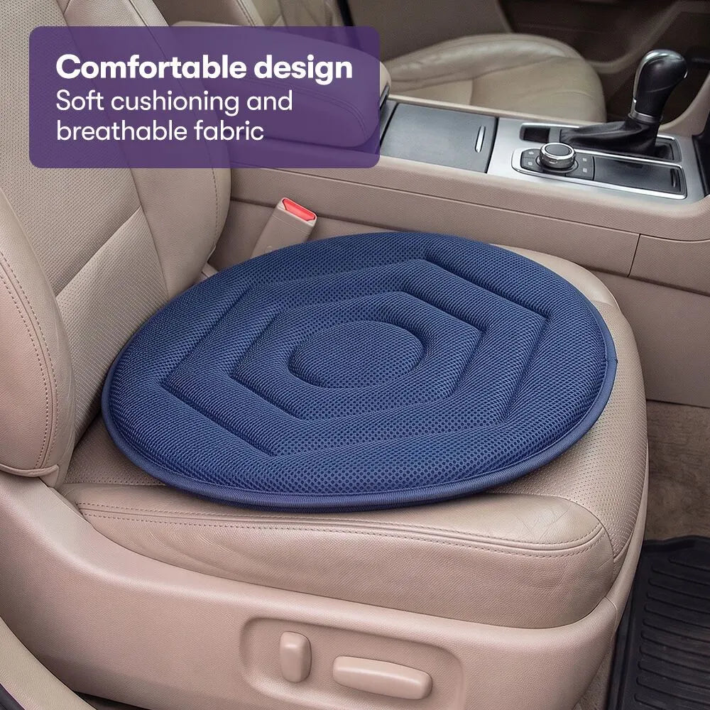 EQUIPMED 360° Swivel Car Seat Cushion, Blue - Image 3