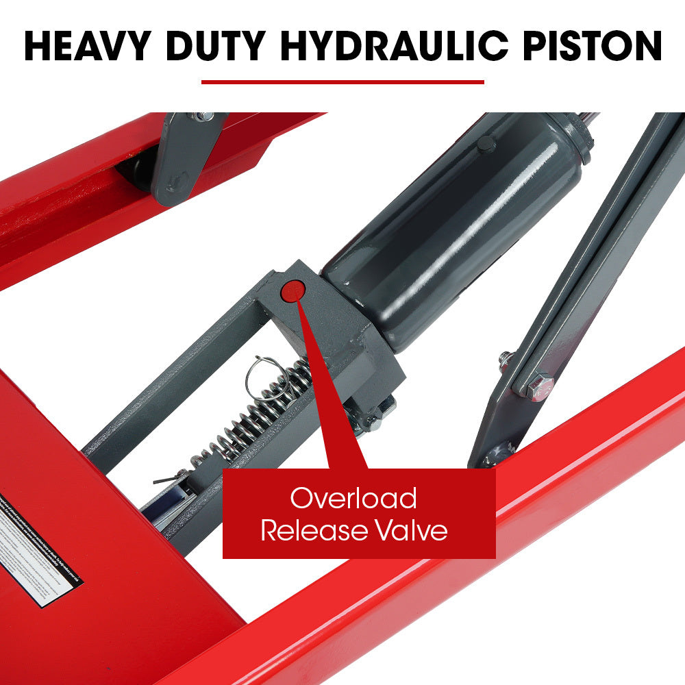 T-REX 300KG Hydraulic High Lift Double Scissor Trolley, 1.3M Max Platform Hgt, Heavy-Duty, for Material Handling - Image 4