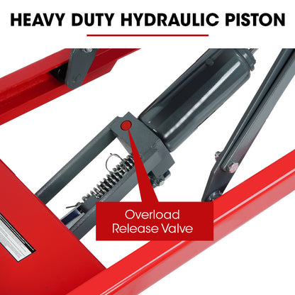 T-REX 300KG Hydraulic High Lift Double Scissor Trolley, 1.3M Max Platform Hgt, Heavy-Duty, for Material Handling - Image 4