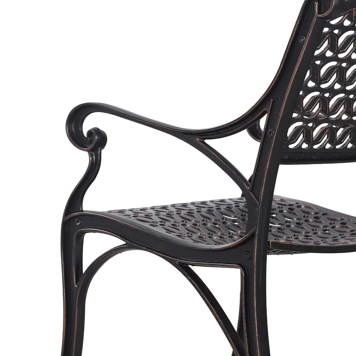 Cherise Cast Aluminium Chairs with Cushions (1 pair) - Image 2
