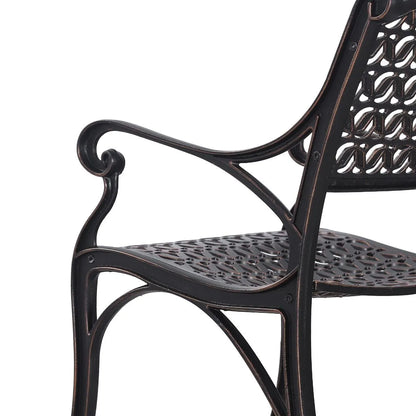 Cherise Cast Aluminium Chairs with Cushions (1 pair) - Image 2