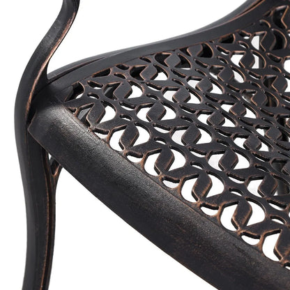 Cherise Cast Aluminium Chairs with Cushions (1 pair) - Image 4