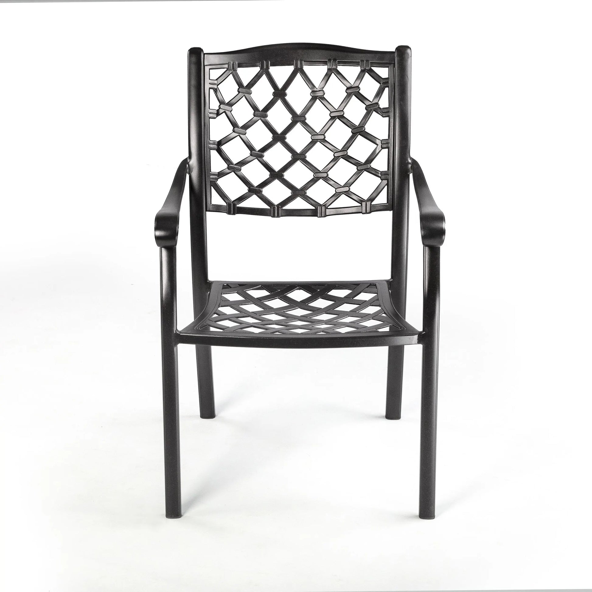 Fiji Metal Outdoor Dining chair with cushions (1 pair) - Image 2