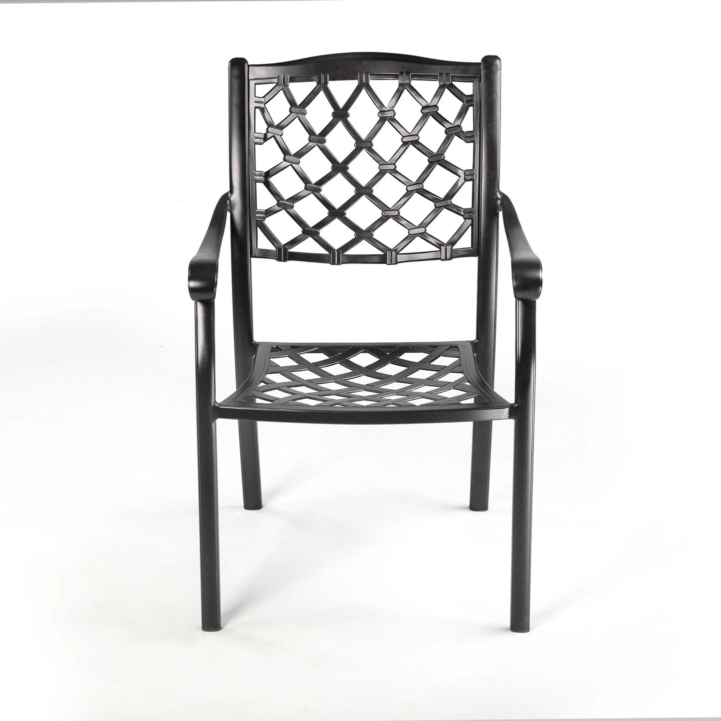 Fiji Metal Outdoor Dining chair with cushions (1 pair) - Image 3