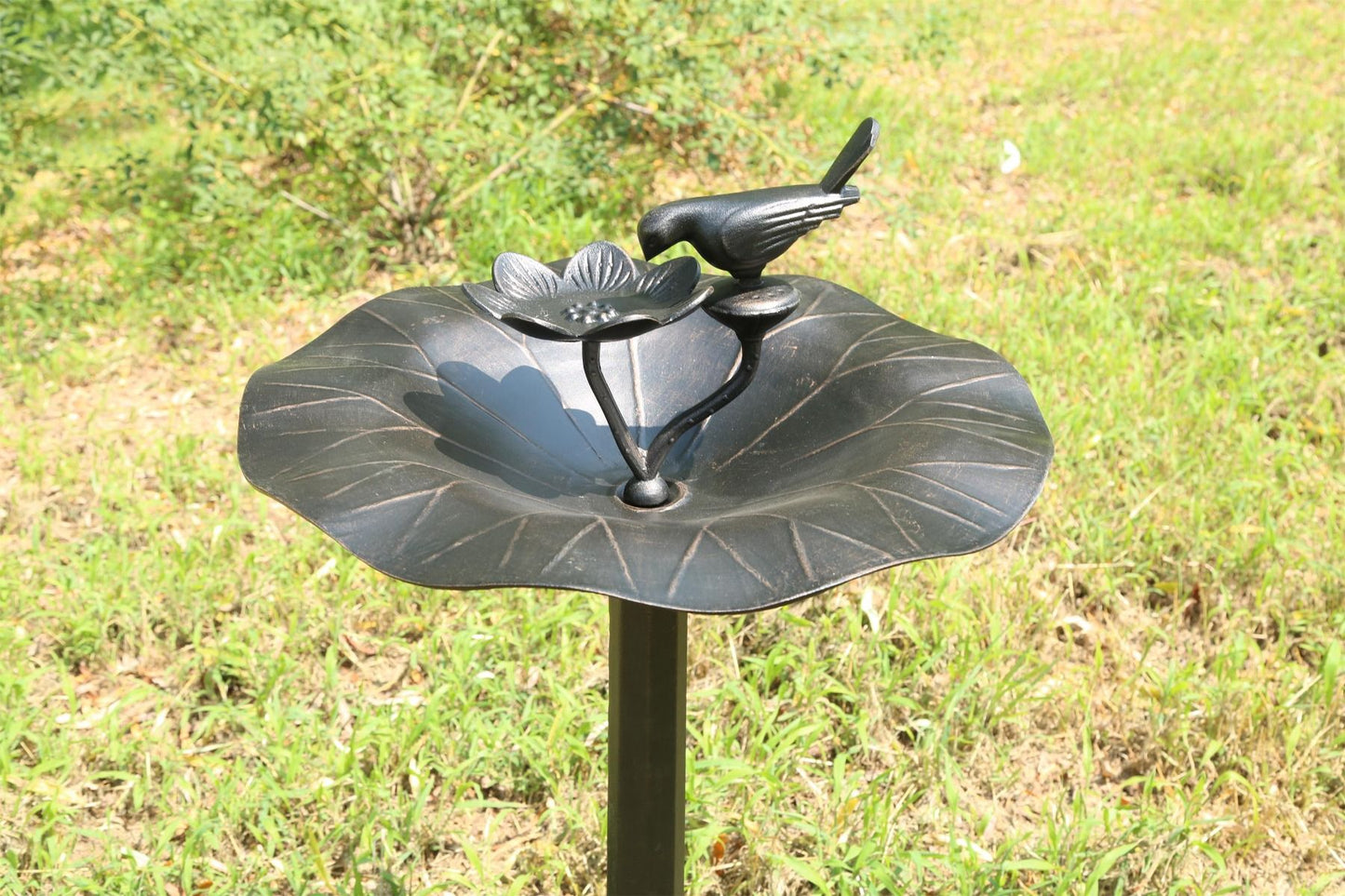 Lotus bird bath Bronze - Image 2