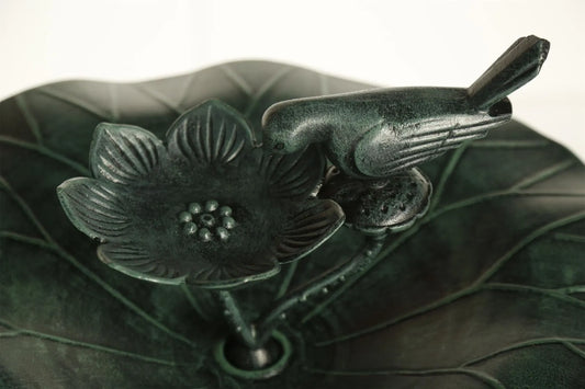 Lotus bird bath Dark Green - Image 2