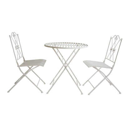 Oliveira Outdoor Dining Set White - Image 2