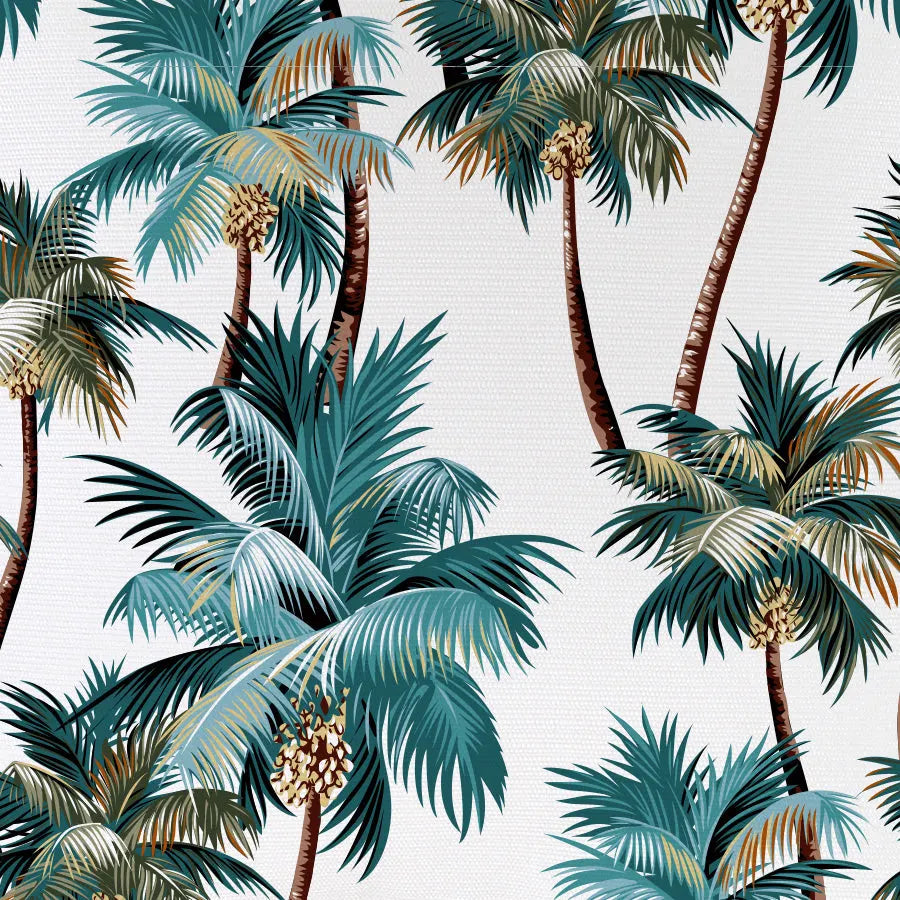 Cushion Cover-With Piping-Palm Trees White-45cm x 45cm - Image 9