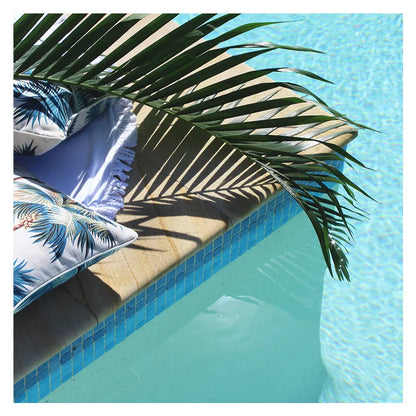Cushion Cover-With Piping-Palm Trees White-45cm x 45cm - Image 8