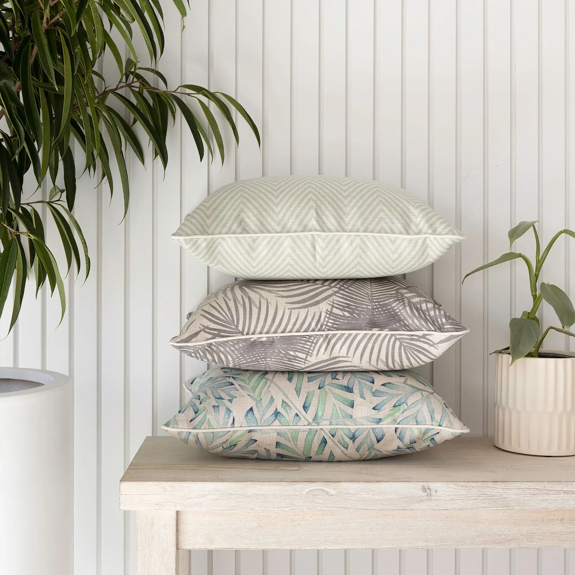 Cushion Cover-With Piping-Seminyak Smoke-45cm x 45cm - Image 2