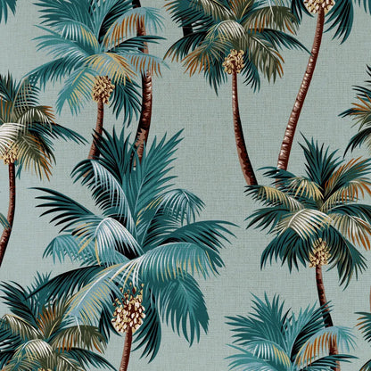 Cushion Cover-With Piping-Palm Trees Seafoam-60cm x 60cm - Image 3