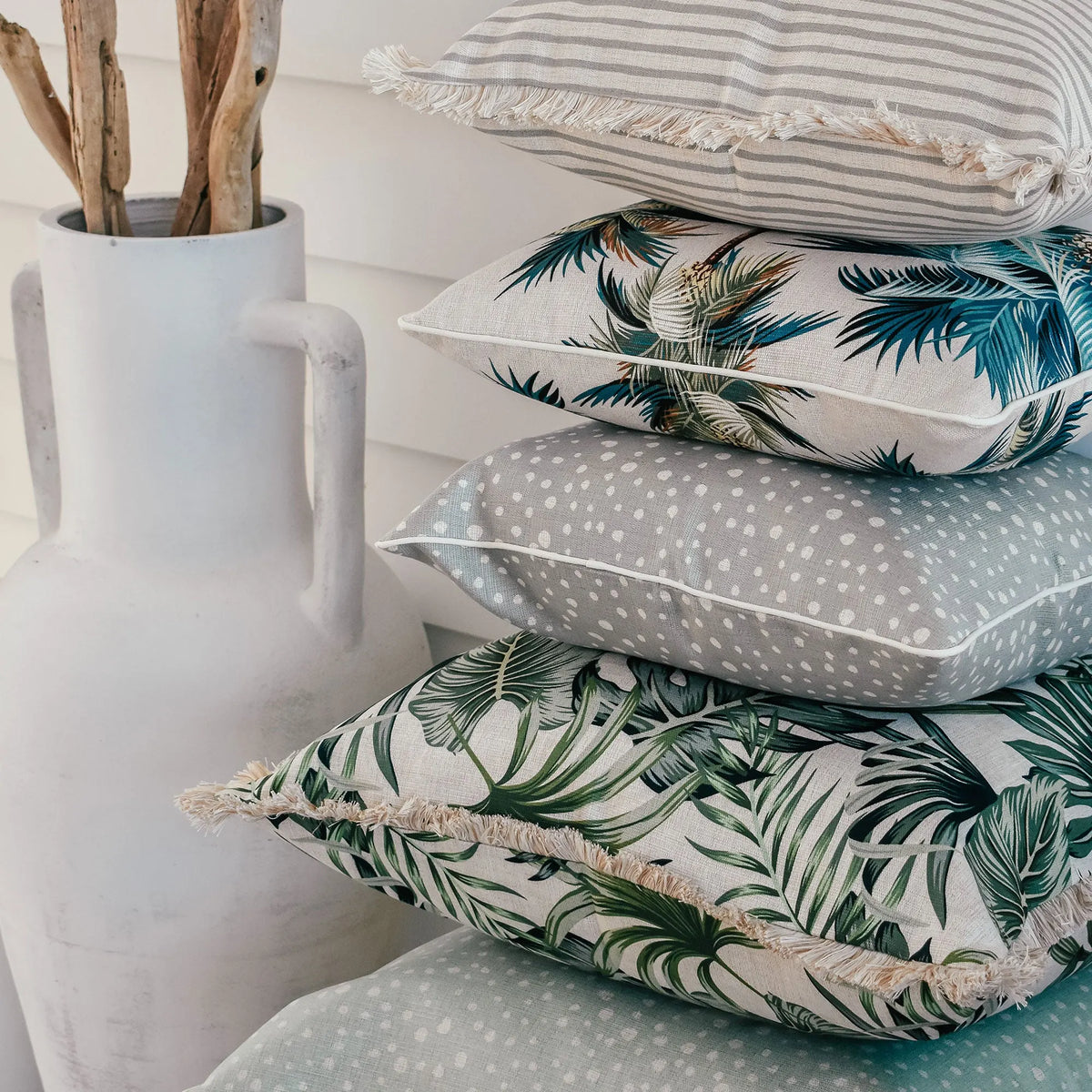 Cushion Cover-Coastal Fringe-Boracay-60cm x 60cm - Image 7