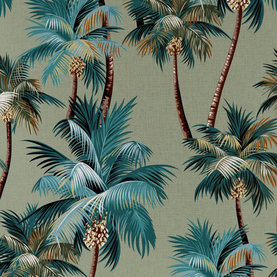 Cushion Cover-Coastal Fringe-Palm Trees Sage-45cm x 45cm - Image 3