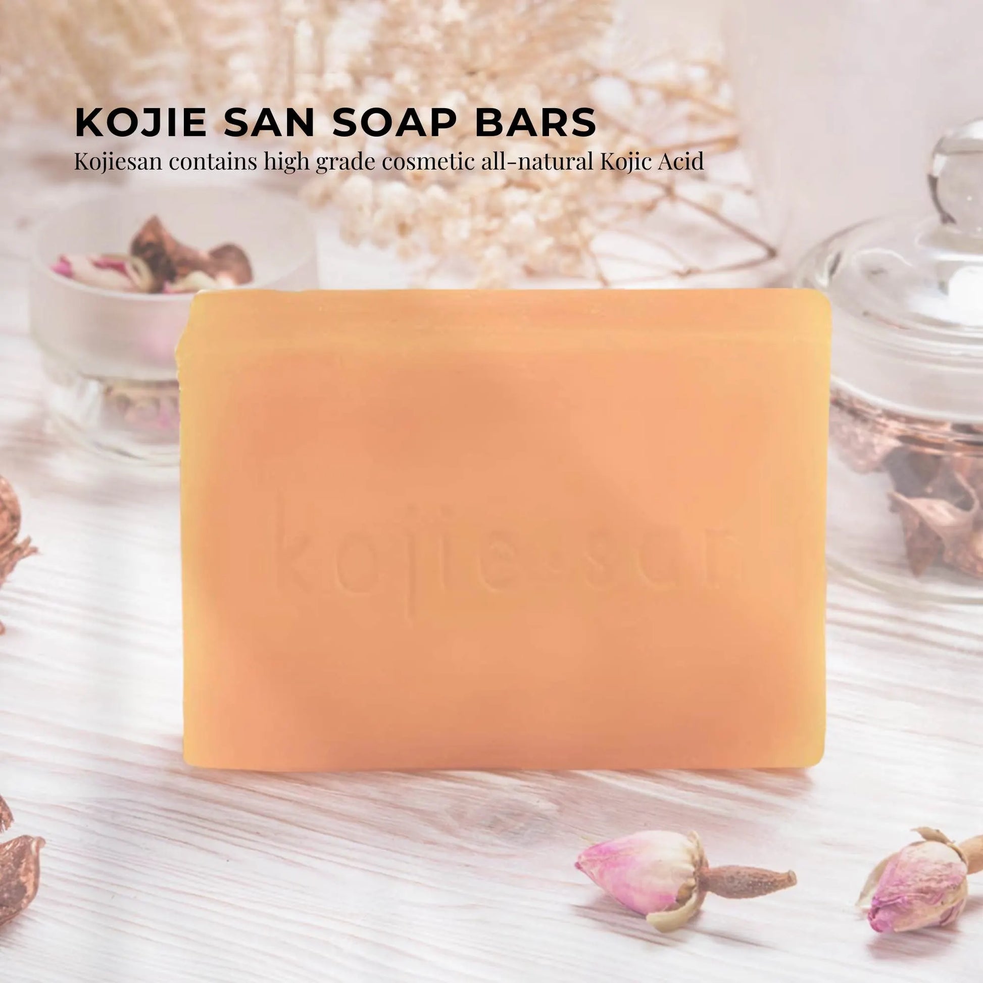 1x 135g Kojie San Soap Bar - Original Kojic Acid Bar - Image 2