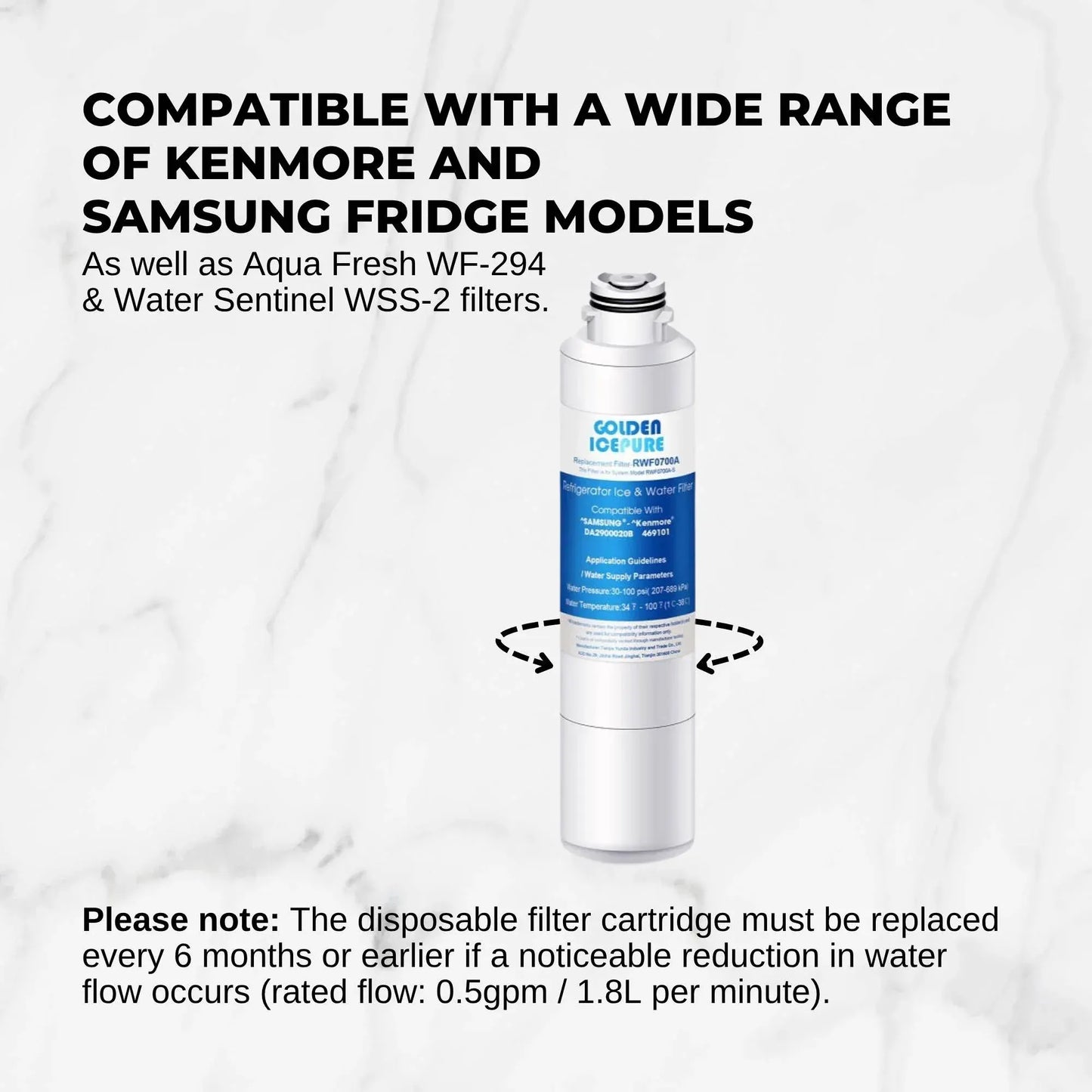 3 FRIDGE WATER FILTER For SAMSUNG DA29-00020 DA97-08006 KENMORE 46 9101 - Image 4