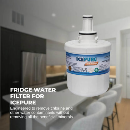 FRIDGE WATER FILTER For ICEPURE RFC1100A Water Sentinel WSS-1 Tier 1 RWF1010 - Image 2
