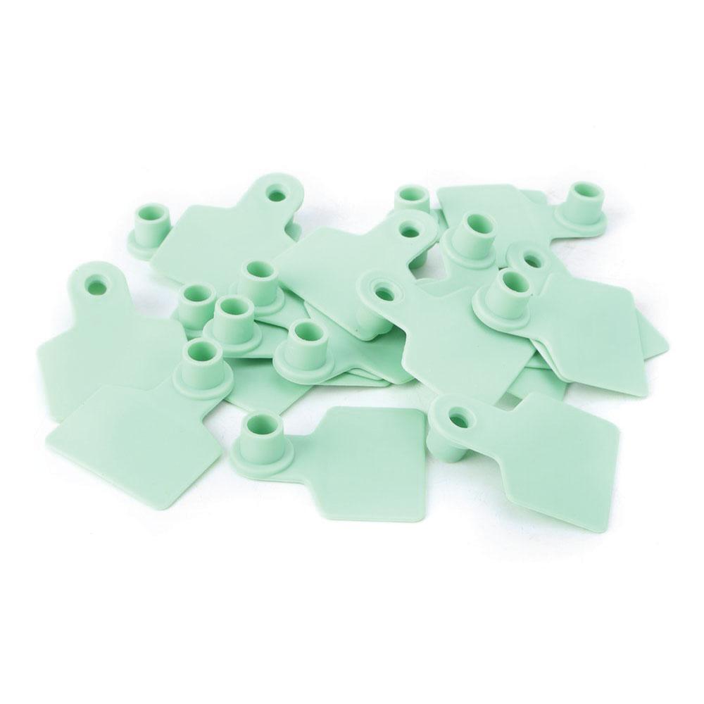 100x Cattle Ear Tags 6x7cm Set - Medium Green Blank Cow Sheep Livestock Label - Image 3