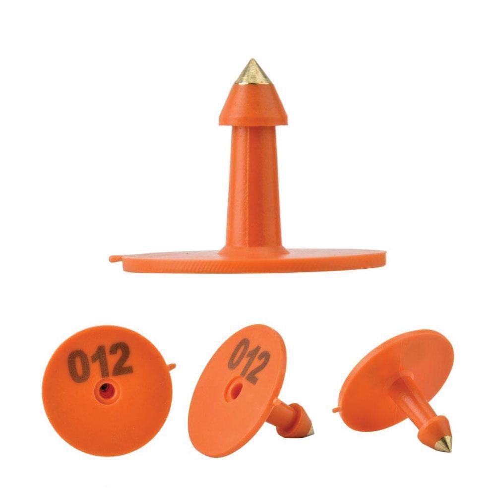 1-100 Cattle Number Ear Tag Set - Round Orange Pig Sheep Goat Livestock Label - Image 6