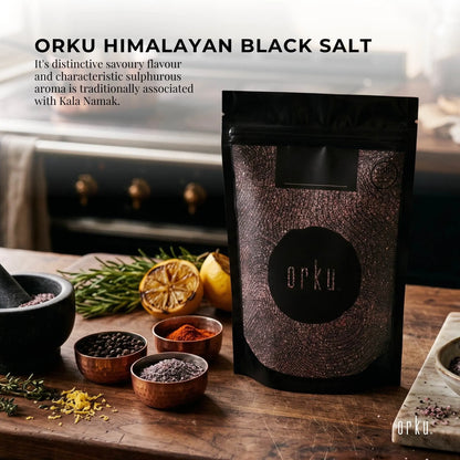 Orku 100g Himalayan Black Salt Cooking Kala Namak Vegan Seasoning - Image 2