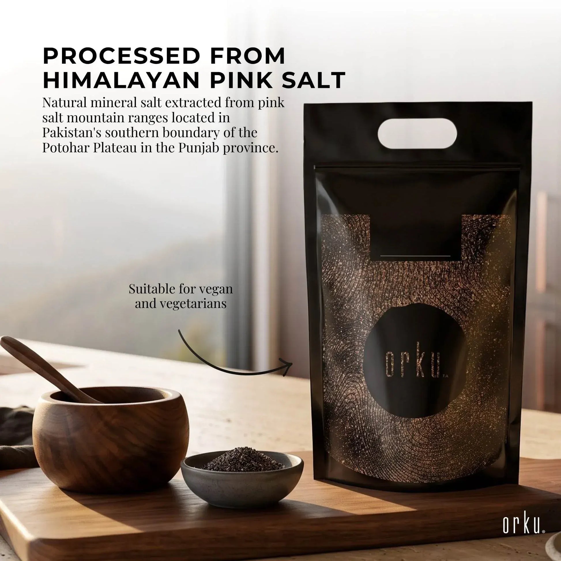 Orku 20Kg Himalayan Black Salt Cooking Kala Namak Vegan Seasoning - Image 3