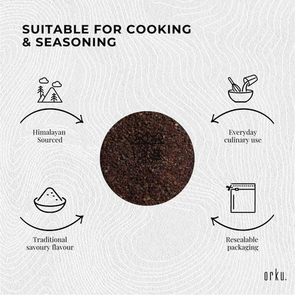 Orku 20Kg Himalayan Black Salt Cooking Kala Namak Vegan Seasoning - Image 4