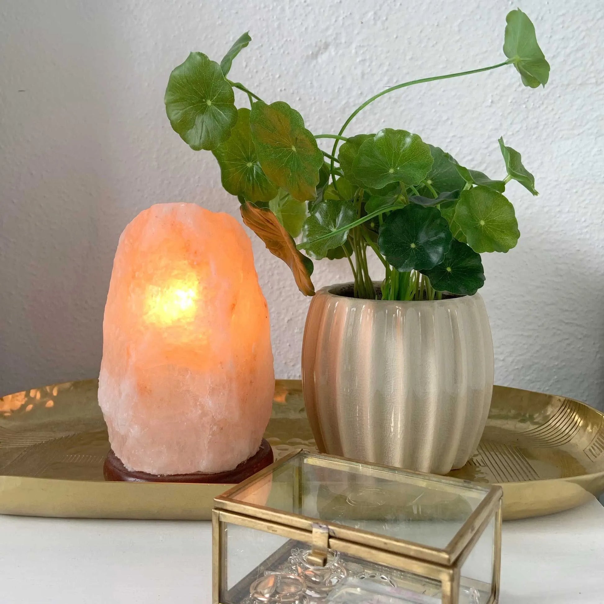 Orku 1-2Kg Himalayan Pink Salt Lamp - Natural Rock Shape Night Light - Image 2