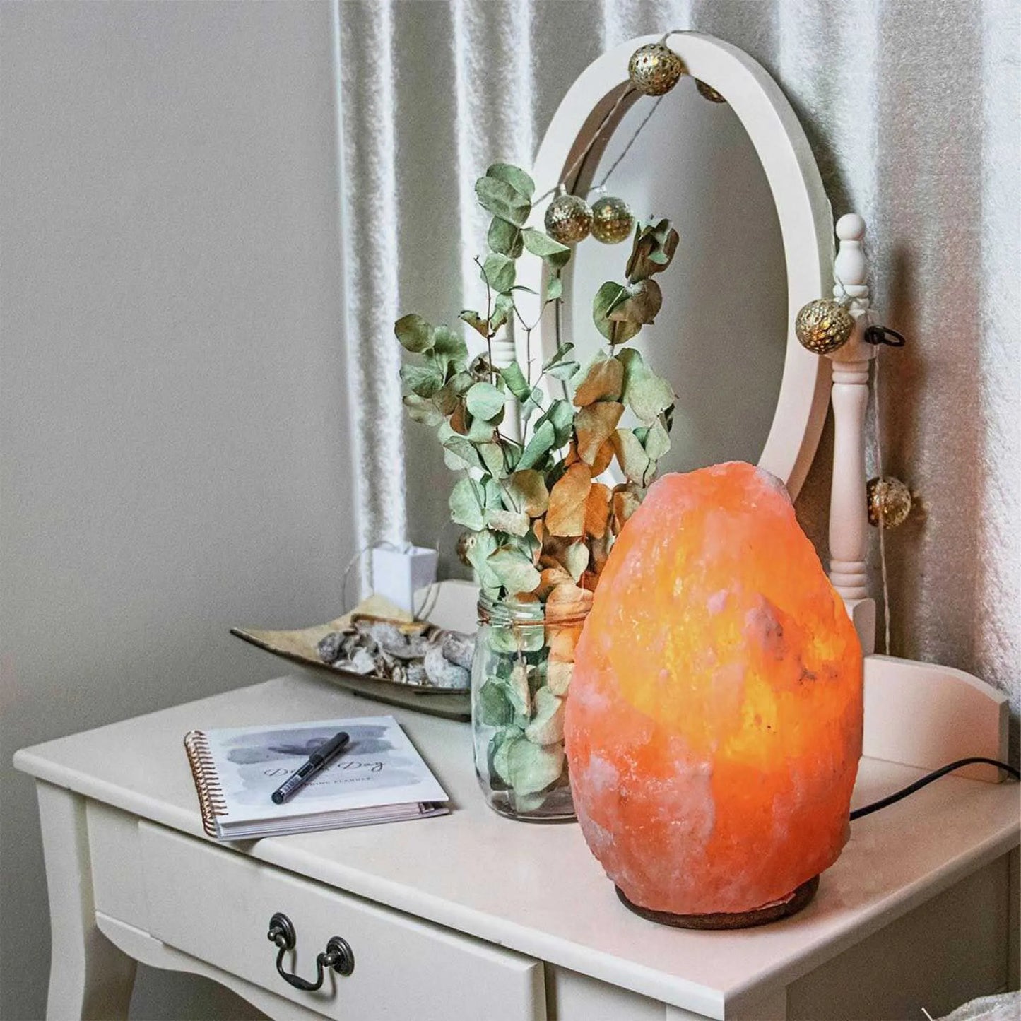 Orku 1-2Kg Himalayan Pink Salt Lamp - Natural Rock Shape Night Light - Image 3