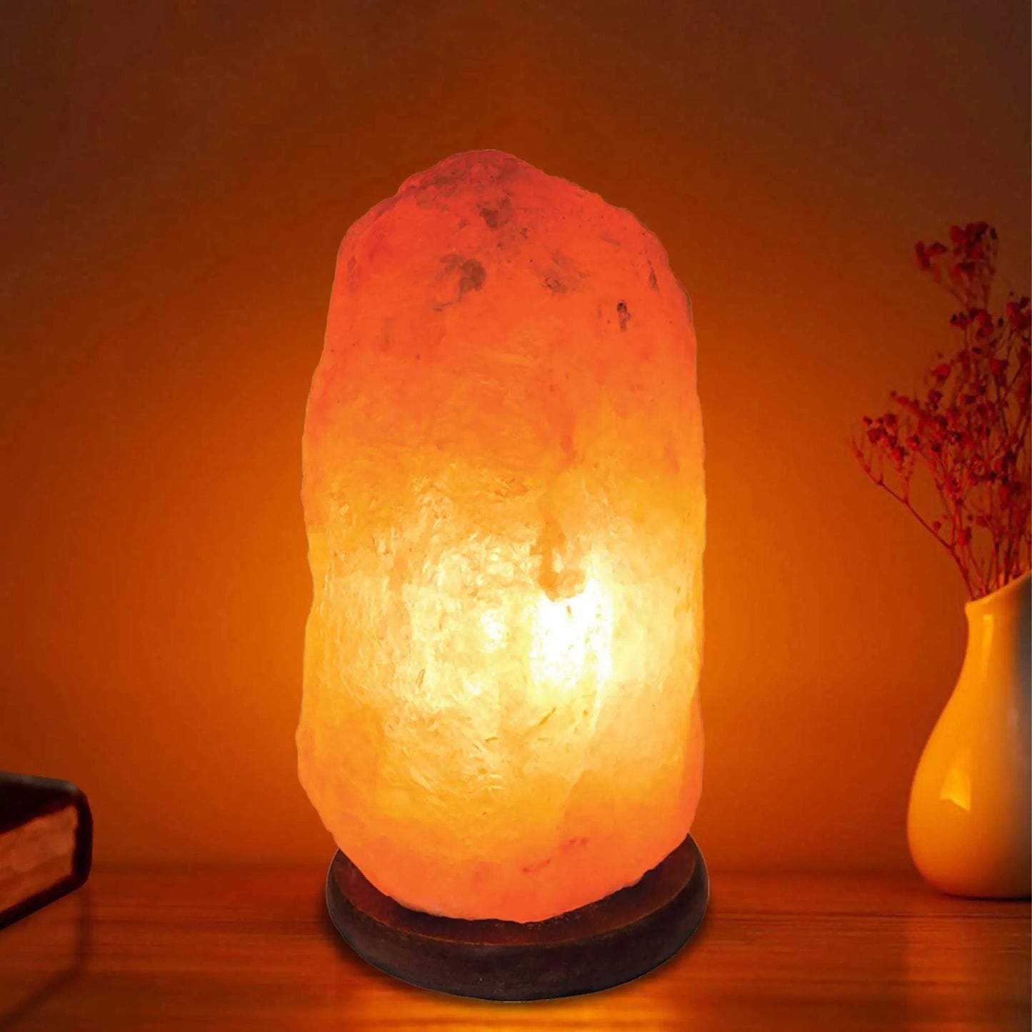 Orku 1-2Kg Himalayan Pink Salt Lamp - Natural Rock Shape Night Light - Image 4