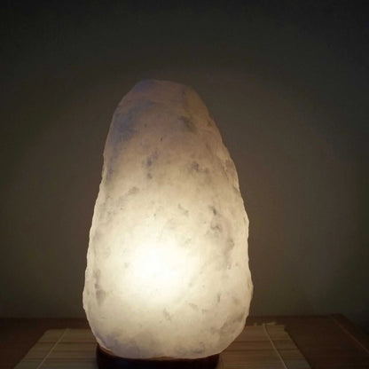 Orku 3-5Kg Himalayan White Salt Lamp - Natural Rock Shape Night Light - Image 5