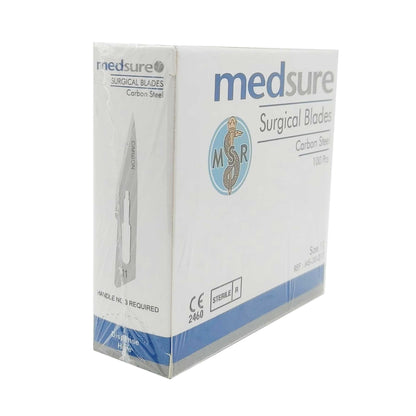 100 Surgical Scalpel Blades Size 11 Sterile Carbon Steel Disposable Sealed - Image 2