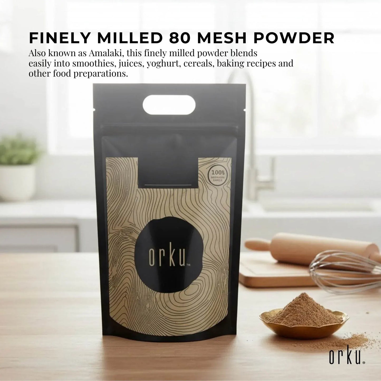 Orku 10Kg Organic Amla Powder - Indian Gooseberry Amalaki Fruit Powder - Image 5