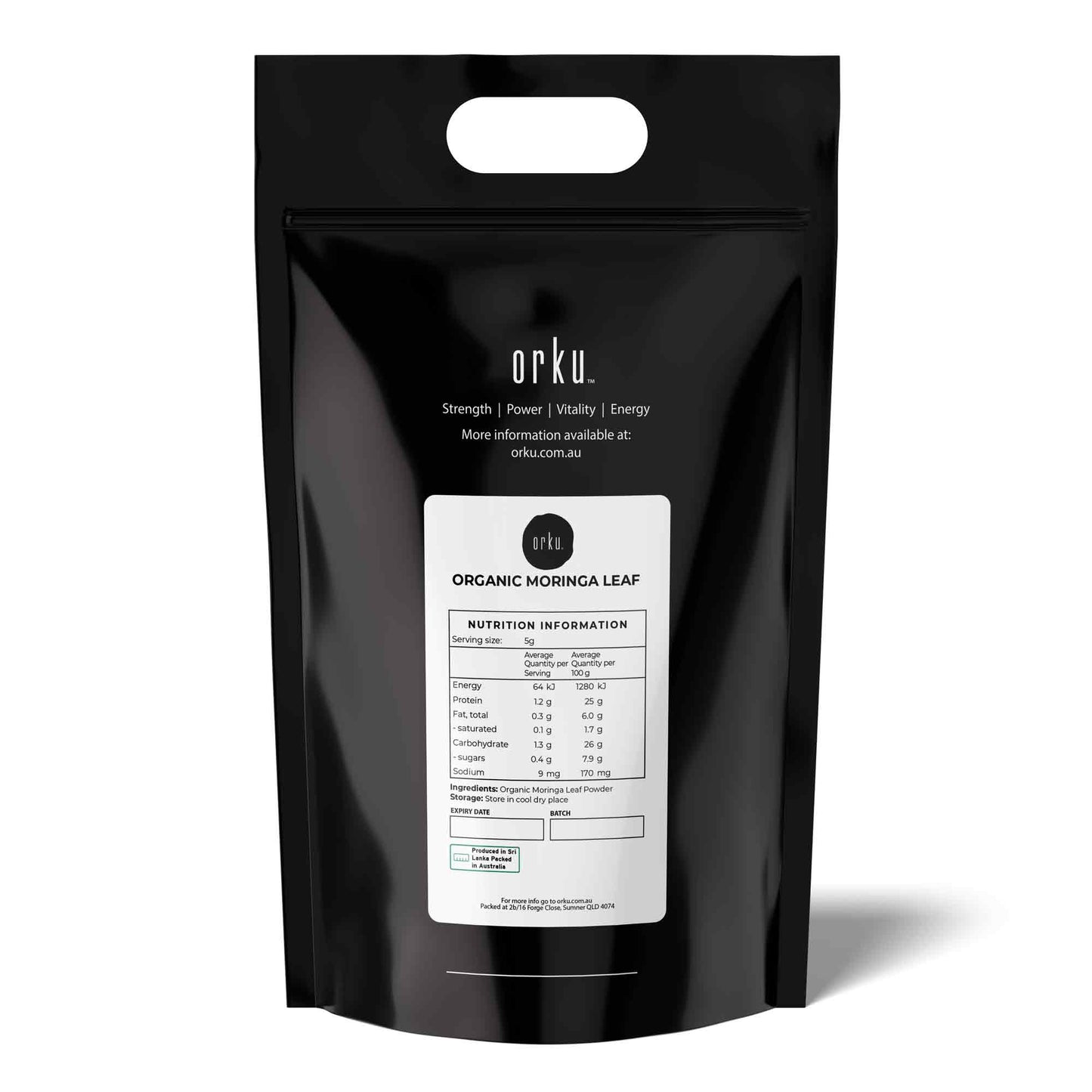 Orku 20Kg Organic Moringa Leaf Powder - Food Grade Oleifera Drumstick Leaf - Image 2