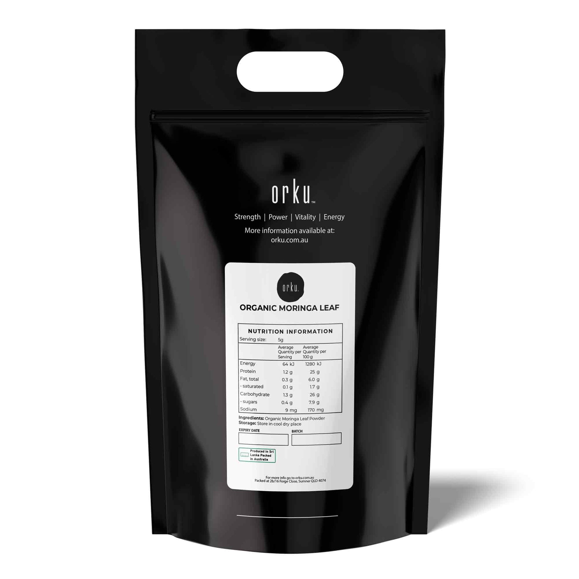Orku 20Kg Organic Moringa Leaf Powder - Food Grade Oleifera Drumstick Leaf - Image 2