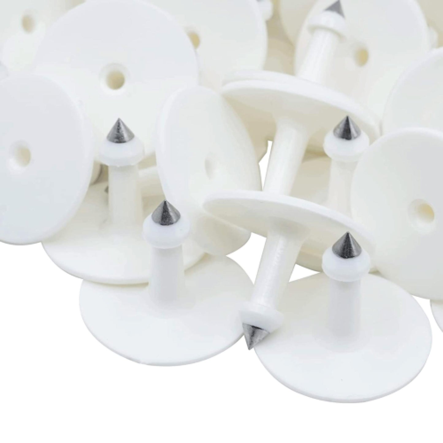 100x Cattle Ear Tags 5x4cm Set - Small White Blank Sheep Pig Livestock Label - Image 2